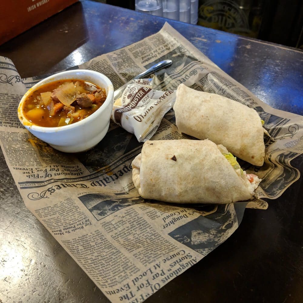 Cod Wrap Cod Wrap served at brockway irish pub in carmel