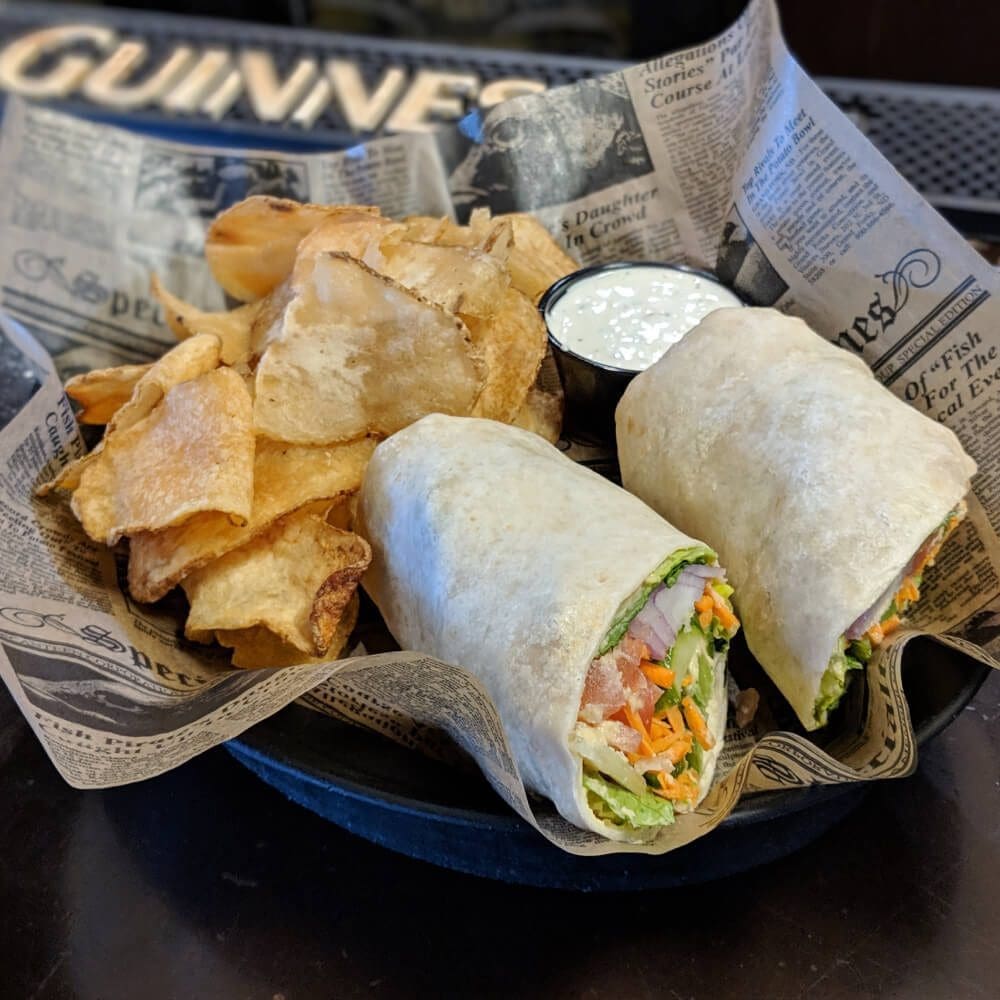 Humus Wrap Humus Wrap served at brockway irish pub in carmel