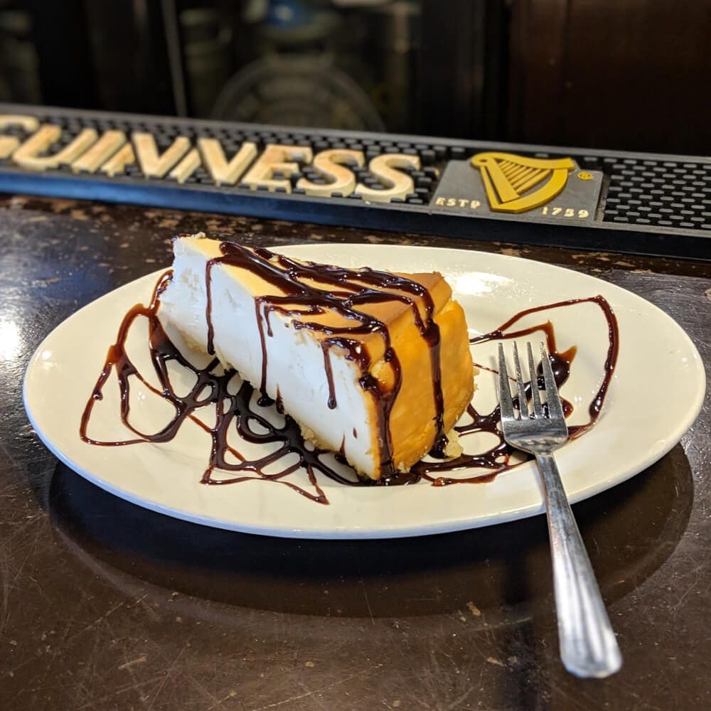 Irish Cream Cheesecake Irish Cream Cheesecake served at brockway irish pub in carmel